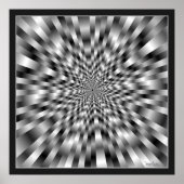 Optische Illusion mit extremer Geschwindigkeit Poster (Vorne)