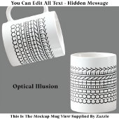 Optische Illusion Name Tasse 114B Neuheit Verborge
