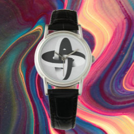 Optische Illusion ohne Ende Armbanduhr