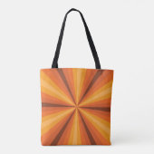 Optische Illusion Orange All-Over-Print-Bag Tasche (Rückseite)
