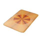 Optische Illusion Orange Bath Mat Badematte (Schrägansicht)