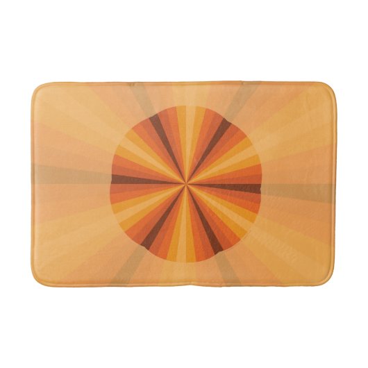 Optische Illusion Orange Bath Mat Badematte (Vorderseite)