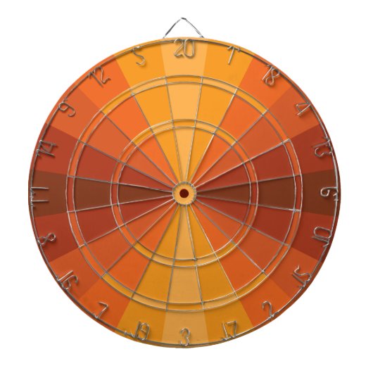 Optische Illusion Orange Dart Board Dartscheibe (vorne)
