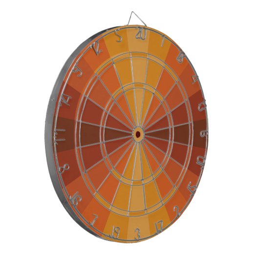 Optische Illusion Orange Dart Board Dartscheibe (Vorderseite Links)