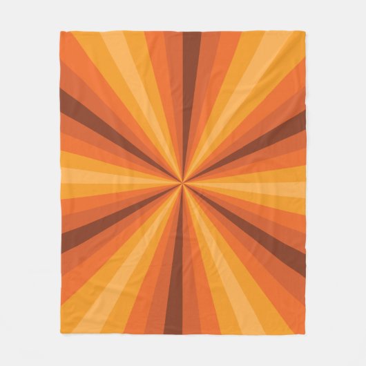 Optische Illusion Orange Fleece Blanket (Vorderseite)