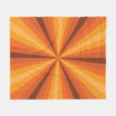 Optische Illusion Orange Fleece Blanket (Vorderseite (Horizontal))