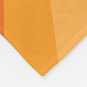 Optische Illusion Orange Fleece Blanket (Ecke)