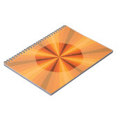 Optische Illusion Orange-Notebook Notizblock (Linke Seite)