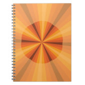Optische Illusion Orange-Notebook Notizblock (Vorderseite)