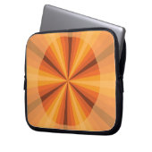 Optische Illusion Orange-Notebookgehäuse Laptopschutzhülle (Vorderseite Links)