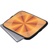 Optische Illusion Orange-Notebookgehäuse Laptopschutzhülle (Vorne Knopf)