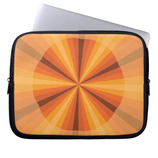 Optische Illusion Orange-Notebookgehäuse Laptopschutzhülle (Vorderseite)