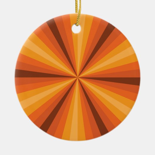 Optische Illusion Orange Ornament (Vorne)