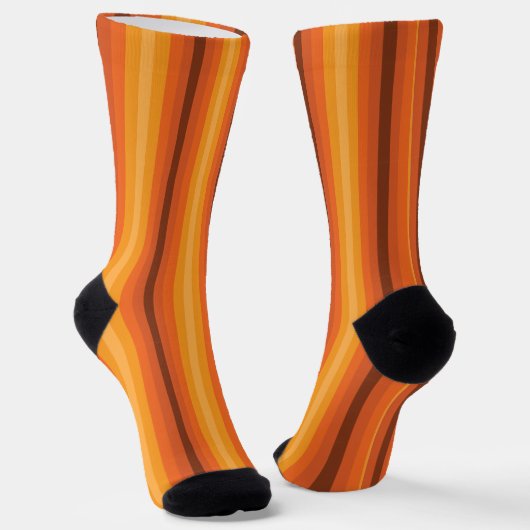 Optische Illusion Orange Socken (Gewinkelt)