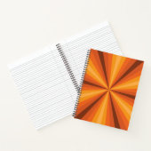Optische Illusion Orange SpiralNotebook Notizbuch (Innenseite)