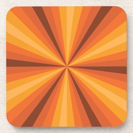 Optische Illusion Orange Square Untersetzer (Vorderseite)
