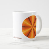 Optische Illusion Orange-Tasse Jumbo-Tasse (Vorderseite Rechts)