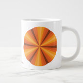 Optische Illusion Orange-Tasse Jumbo-Tasse (Rechts)