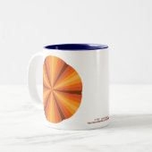 Optische Illusion Orange-Tasse Zweifarbige Tasse (Vorderseite Links)