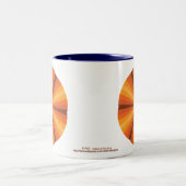 Optische Illusion Orange-Tasse Zweifarbige Tasse (Mittel)