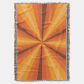 Optische Illusion Orange Throw Blanket Decke (Vorderseite Vertikal)