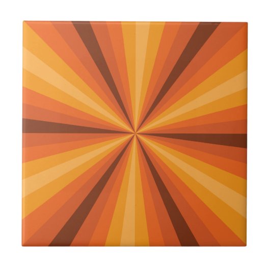 Optische Illusion Orange Tile Fliese (Vorderseite)