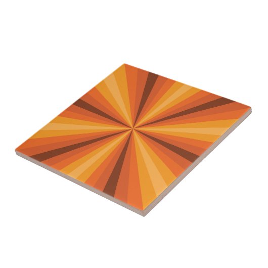 Optische Illusion Orange Tile Fliese (Seite)