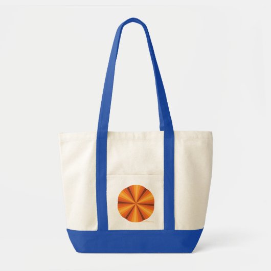 Optische Illusion Orange Tote Bag Tragetasche (Vorne)