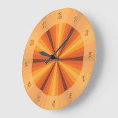 Optische Illusion Orange Uhr (Winkel)