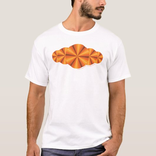 Optische Illusion Orange Women's Light Shirt (Vorderseite)