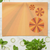 Optische Illusion Oranges Handtuch (Gefaltet)
