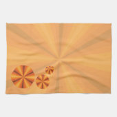 Optische Illusion Oranges Handtuch (Horizontal)