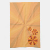 Optische Illusion Oranges Handtuch (Vertikal)