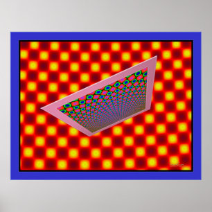 optische Illusion Poster