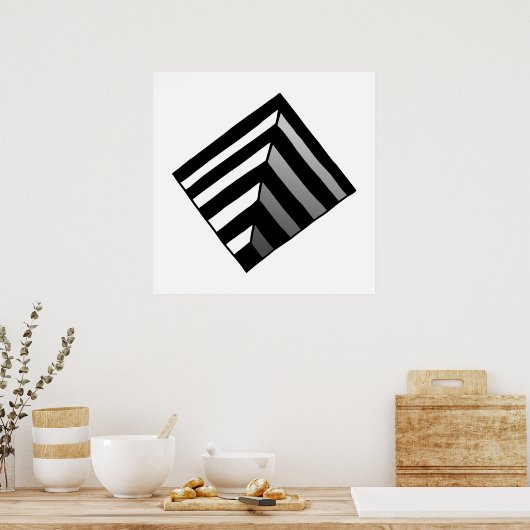 optische Illusion Poster (Küche)