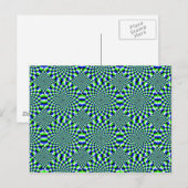optische Illusion Postkarte (Vorne/Hinten)