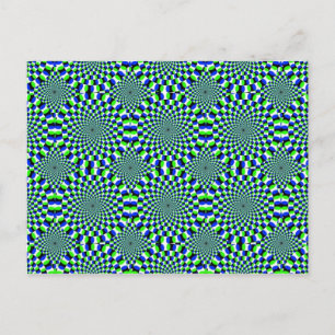 optische Illusion Postkarte