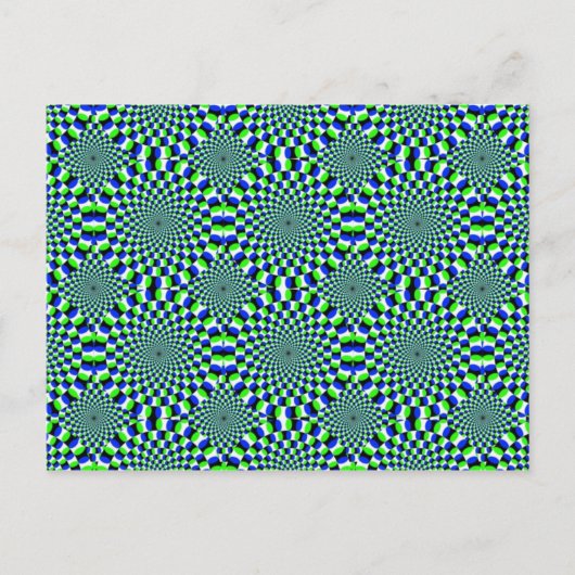 optische Illusion Postkarte (Vorderseite)