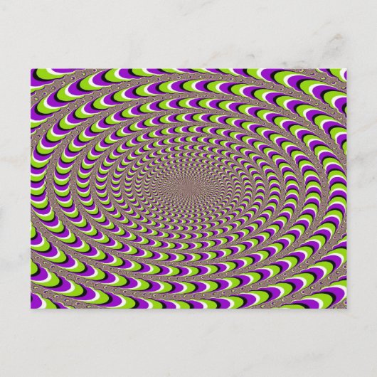 optische Illusion Postkarte (Vorderseite)