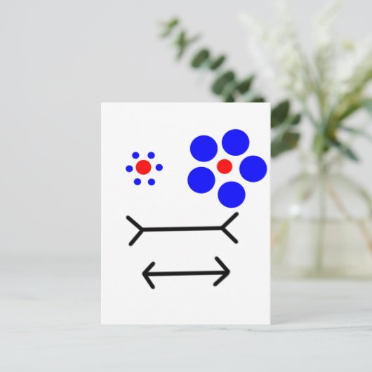 optische Illusion Postkarte (Stehend Vorderseite)