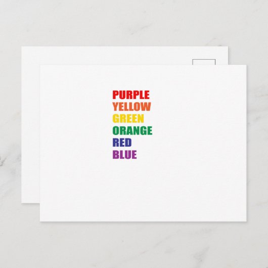 optische Illusion Postkarte (Vorne/Hinten)