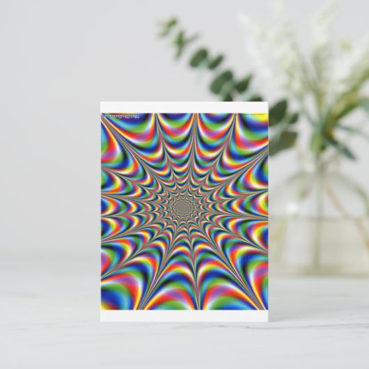 OPTISCHE ILLUSION POSTKARTE (Stehend Vorderseite)