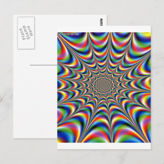 OPTISCHE ILLUSION POSTKARTE (Vorne/Hinten)