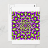 optische Illusion Postkarte (Vorne/Hinten)
