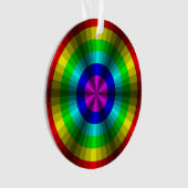 Optische Illusion Rainbow Akrylornament Ornament (Vorderseite)