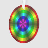Optische Illusion Rainbow Akrylornament Ornament (Vorderseite)