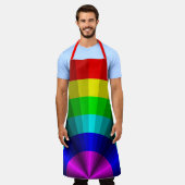 Optische Illusion Rainbow All-over-Print-Schürze Schürze (Getragen)