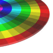 Optische Illusion Rainbow Glass Cutting Board Schneidebrett (Ecke)