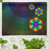 Optische Illusion Rainbow Handtuch (Gefaltet)