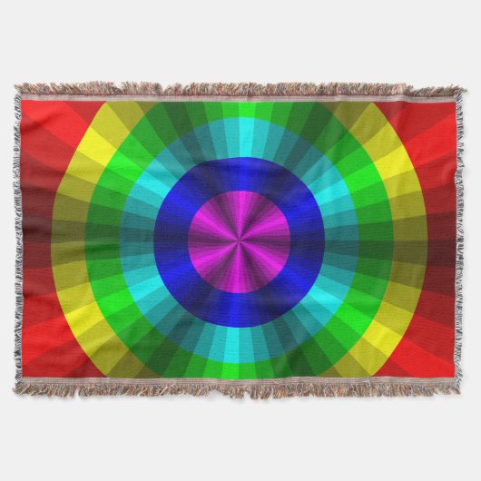 Optische Illusion Rainbow-Keule Decke (Vorderseite)